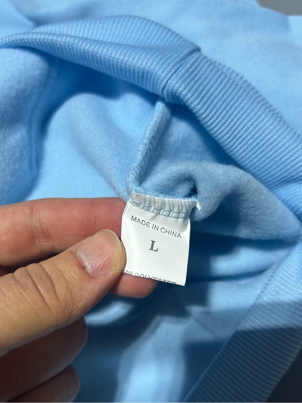 Blue Soft & Cozy Stretchy Hoodie (Women’s Large) - Picture 9 of 10